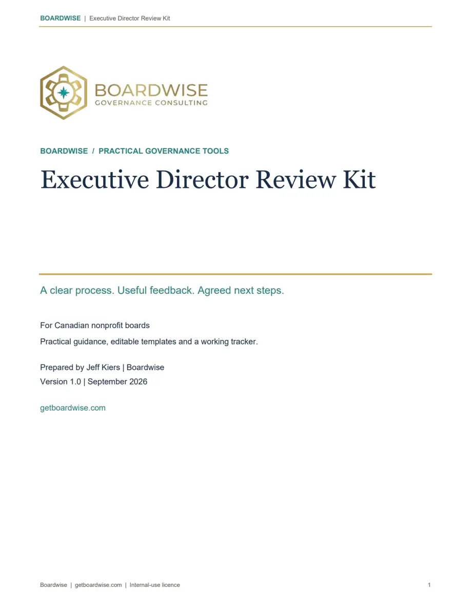 Executive Director Review Kit cover